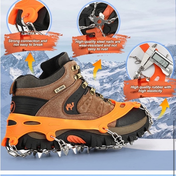 NWT Crampons Ice Snow Grips Snow Spikes - Picture 6 of 7